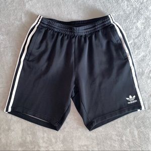 Adidas Trefoil Black White Old School Athletic Shorts Mens Large